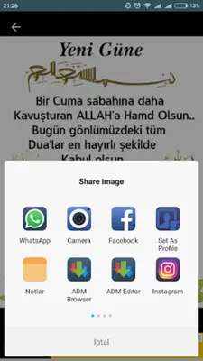 Cuma Mesajları Resimli android App screenshot 1